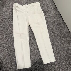 Ann Taylor White Capri Dress Pants